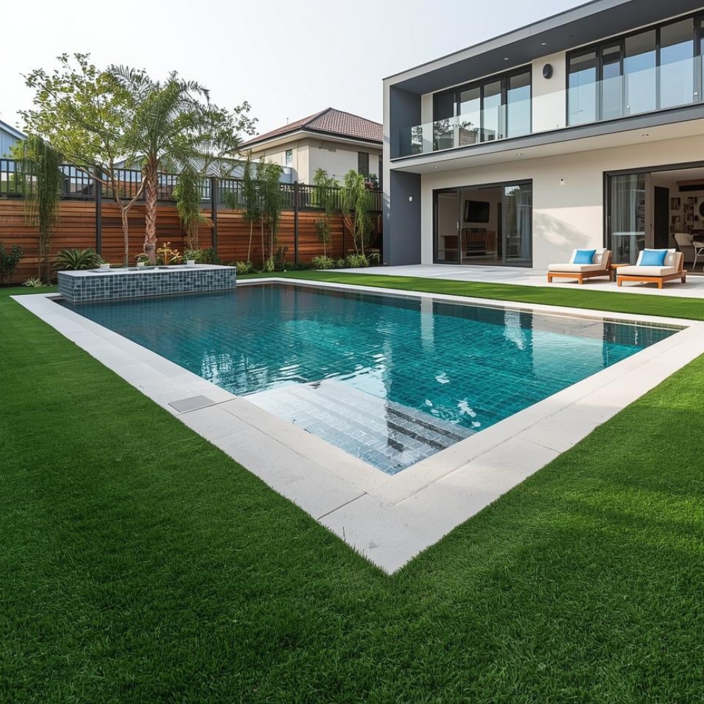 Artificial Turf and Pool Areas